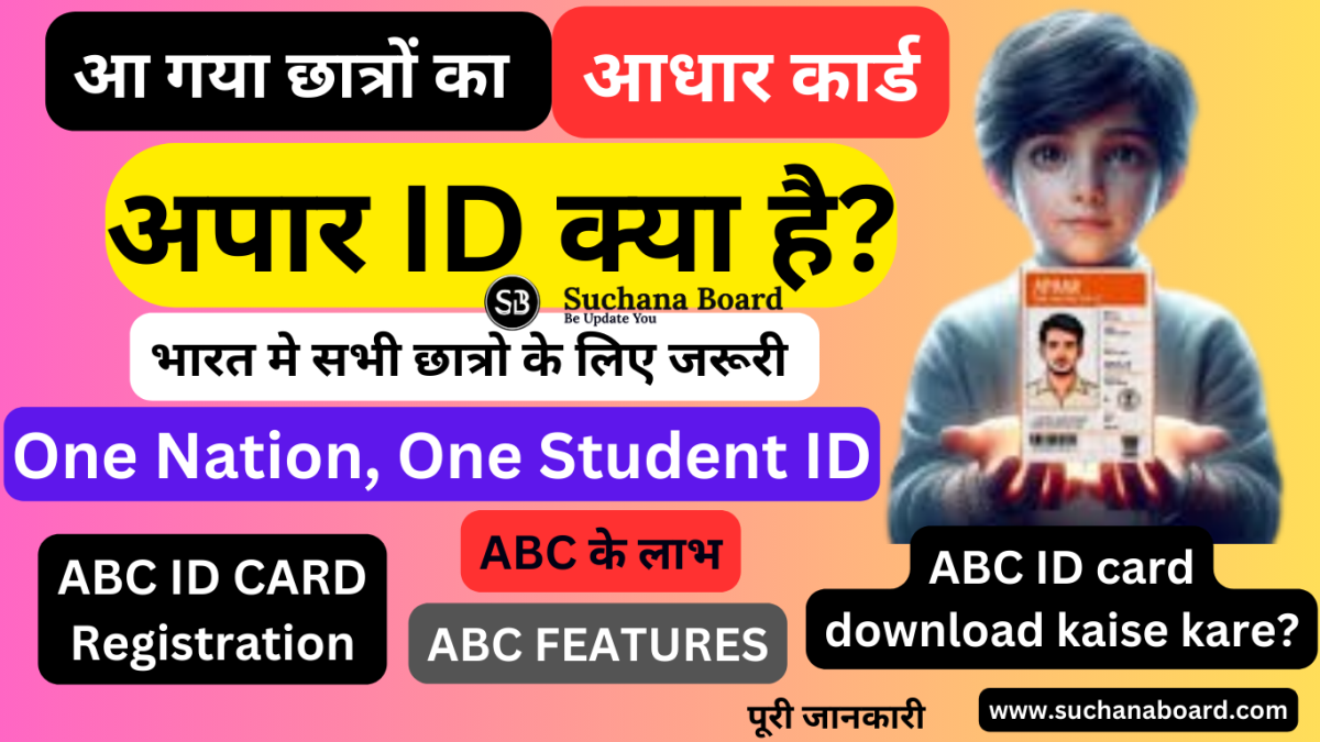 ABC ID Card,ABC ID kaise banaye in hindi,अपार ID क्या है,एकेडमिक बैंक ऑफ क्रेडिट